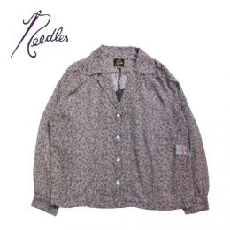 NEEDLES　GATHERED BLOUSE - POLY CHIFFON / FLORAL PR