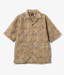 Cabana Shirt - Paisley Jacquard Beige