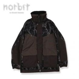 norbit　HORN TREE PRINT WOOL BOA JACKET/HNJK-053