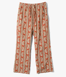 STRING EASY PANT - R/C LAWN CLOTH / PAISLEY PRINTE