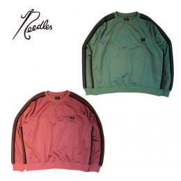 NEEDLES　TRACK CREW NECK SHIRT - POLY SMOOTH