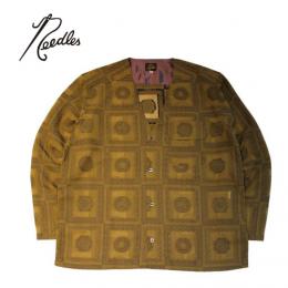NEEDLES　V NECK SHIRT - PE/R Chain Border Jq.