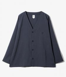 V-Neck Cardigan - Poly Oxford　NV