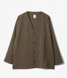 V-Neck Cardigan - Poly Oxford　BR
