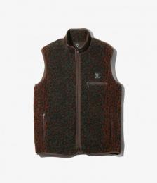 Piping Vest - Boa Jacquard　GR