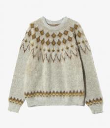 Mohair Crew Neck Sweater - Nordic Skull
