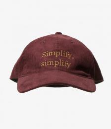 6 Panel Cap - Corduroy Burgundy