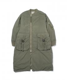 F/CE. GARMENT DYE DOWN MA-1 LONG COAT