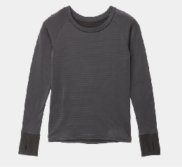 【Ladies】瞬暖GRID-TEC+ Ladies Crew-neck Thumbhole